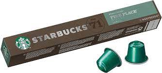 STARBUCKS NESPRESSO CAPSULES, PIKE Place roast. LANGO 7, 10 CAPSULES