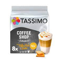 TASSIMO COFFEE CAPSULES,Coffee Shop Toffee Nut Latte, 16 capsules