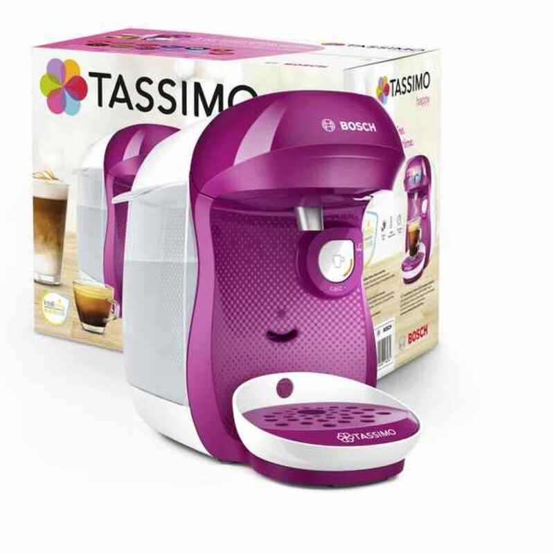 TASSIMO Happy (BOSCH) COFFEE MACHINE,WHITE-VIOLET