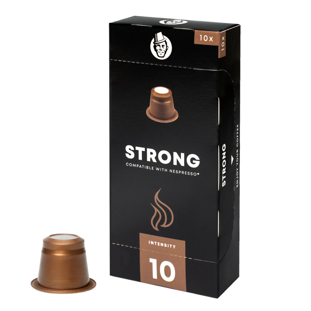 KAFFEKASLEN LUNGO STRONG INT.10 P.S 10