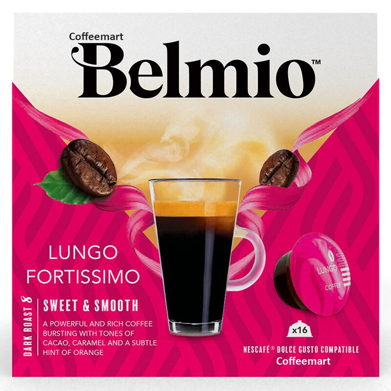 Lungo fortissimo Belmio capsules for dolce gusto