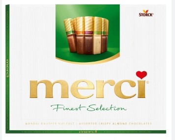 Czekoladki Merci Finest Selection green 250g