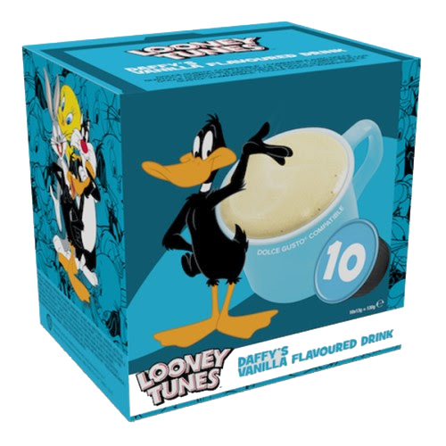 looney tunes dolce gusto capsul vanilla flavoured  coffee p.c10