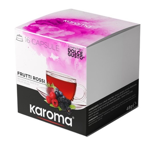 Karoma® 16 capsule Frutti Rossi compatibili con Nescafè Dolce Gusto