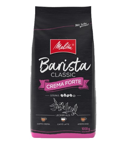 Melitta Barista Coffee Bean, Crema Forte,Int 4, 1000g