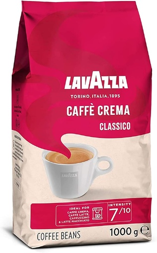 LAVAZA Coffee Beans COFFEE CREMA CLASSICO, Int. 7/10, 1000 g