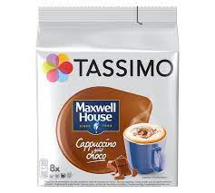 TASSIMO COFFEE CAPSULES,MAXWELL HOUSE CAPPUCCINO CHOCO , P.C 16