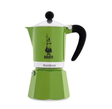 Bialetti- mokapot Rainbow 3cups Green